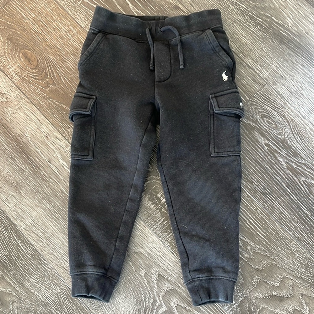 Polo by Ralph Lauren Black Cargo Joggers